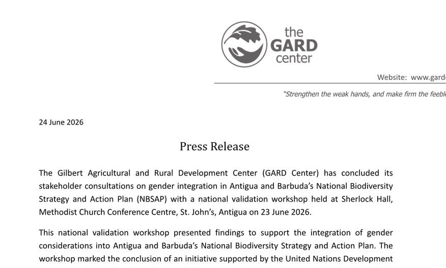 Advancing Inclusive Environmental Planning in Antigua & Barbuda